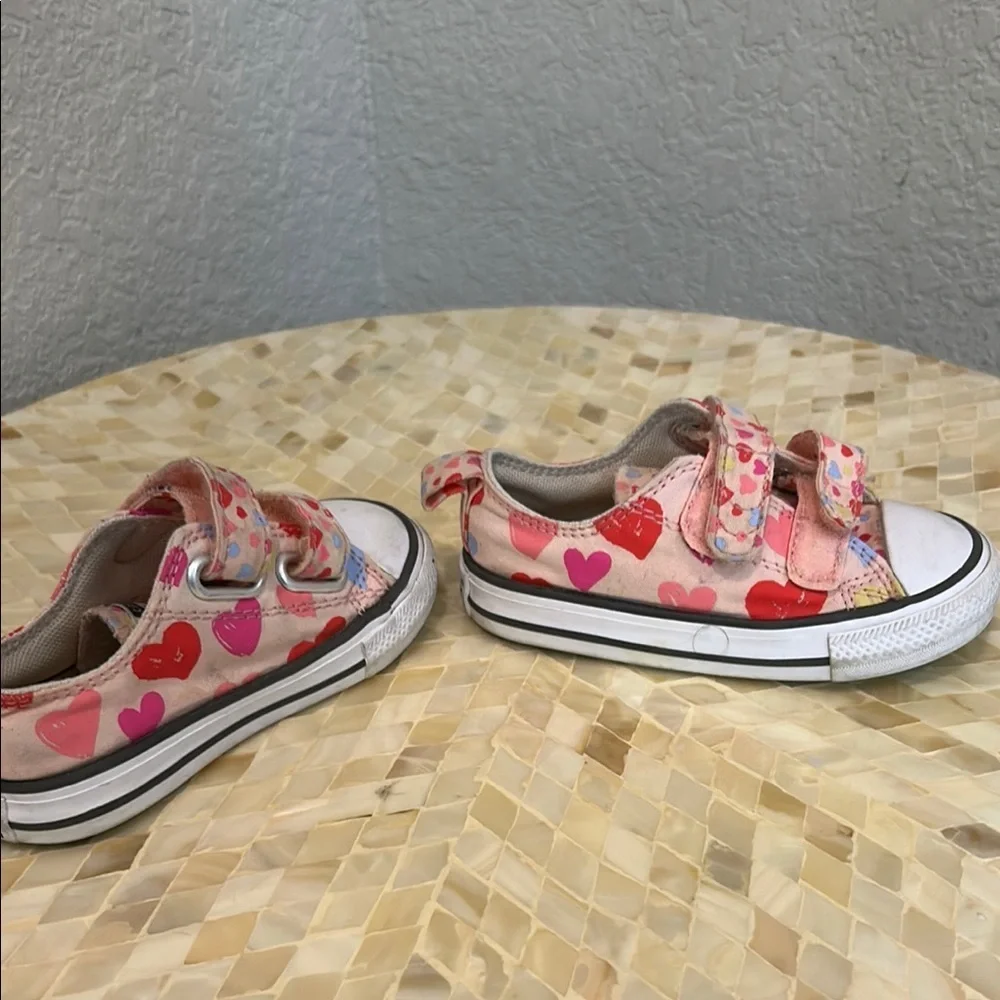 Converse Pink Floral Canvas Sneakers